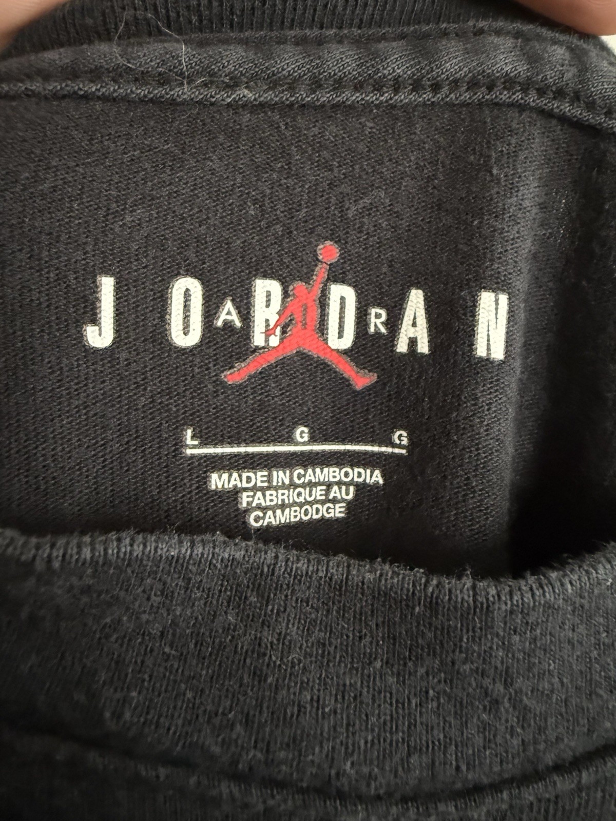 Air Jordan Jumpman Sport DNA 85 Black Grey T-Shirt DA9912 010 Men's Size Large gallery