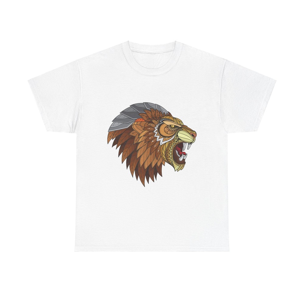 zentangle lion head brown