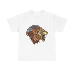 zentangle lion head brown