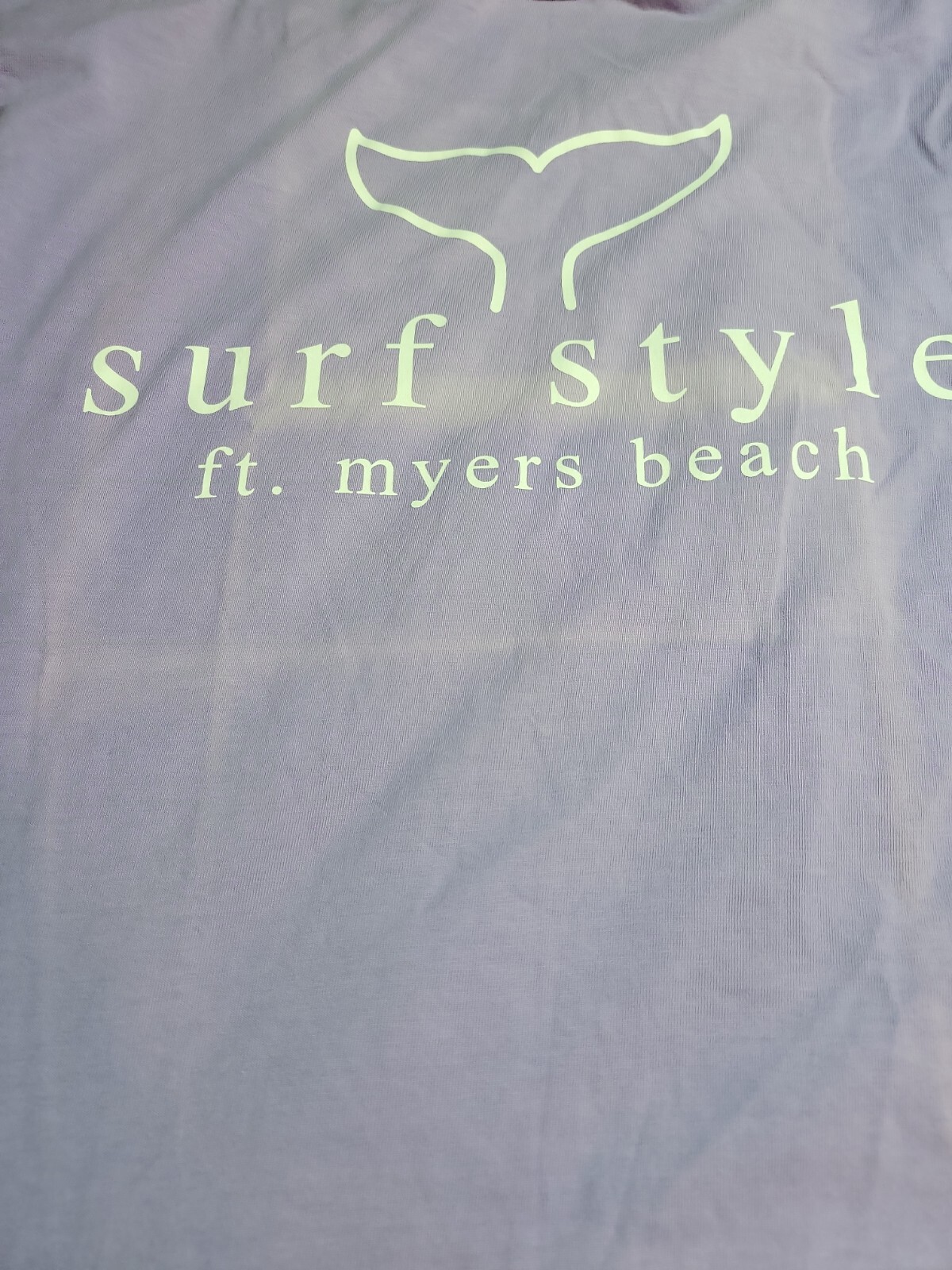 Fort Myers Beach Florida Whale Tail Surfstyle Shirt Sz Small Violet/Purple gallery