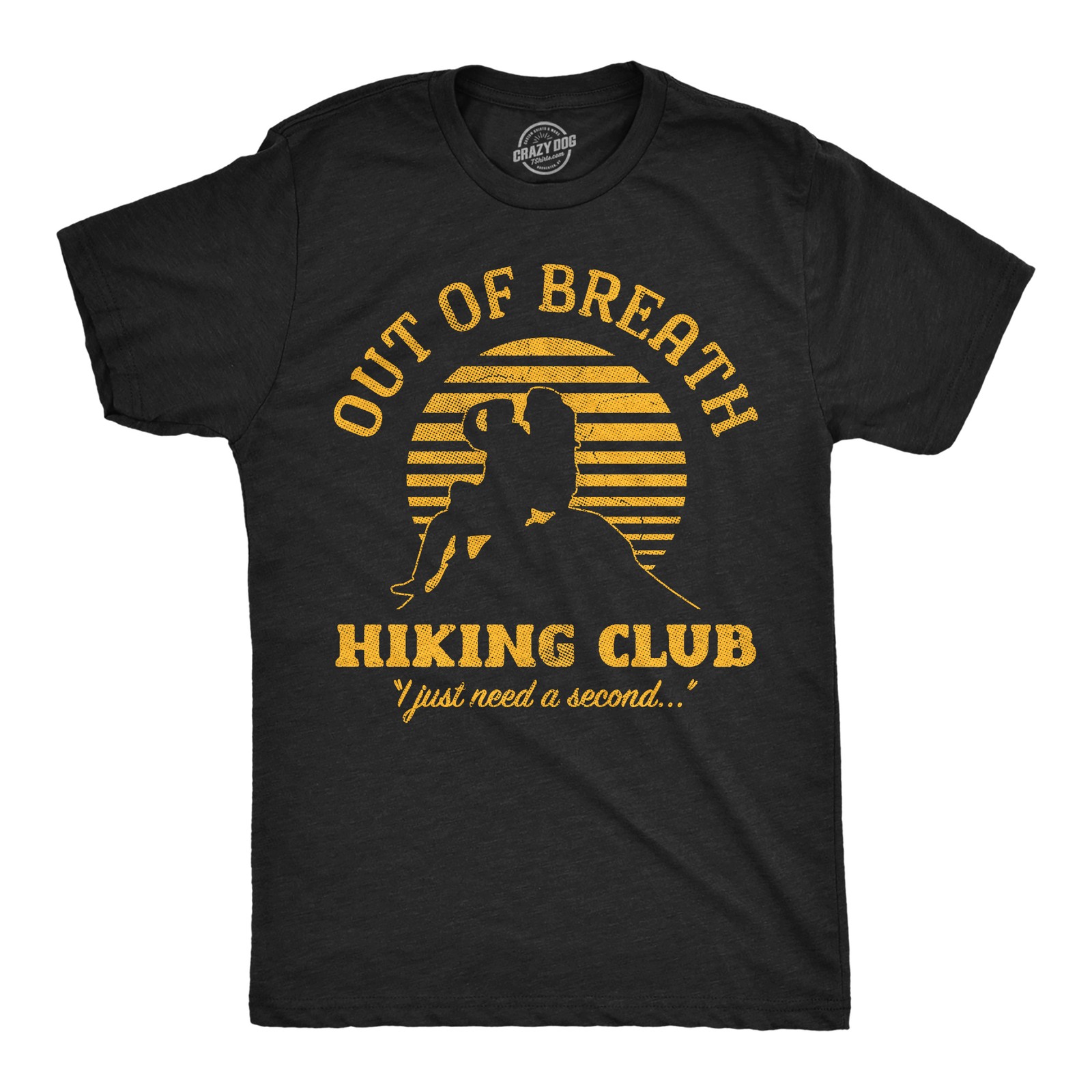 Mens Funny T Shirts Out Of Breath Hiking Club Sarcastic Nature Graphic Novelty gallery