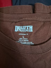 Duluth Large Longtail Tee Cotton 3 Bundle Casual Work Outdoor Long Sleeve Top