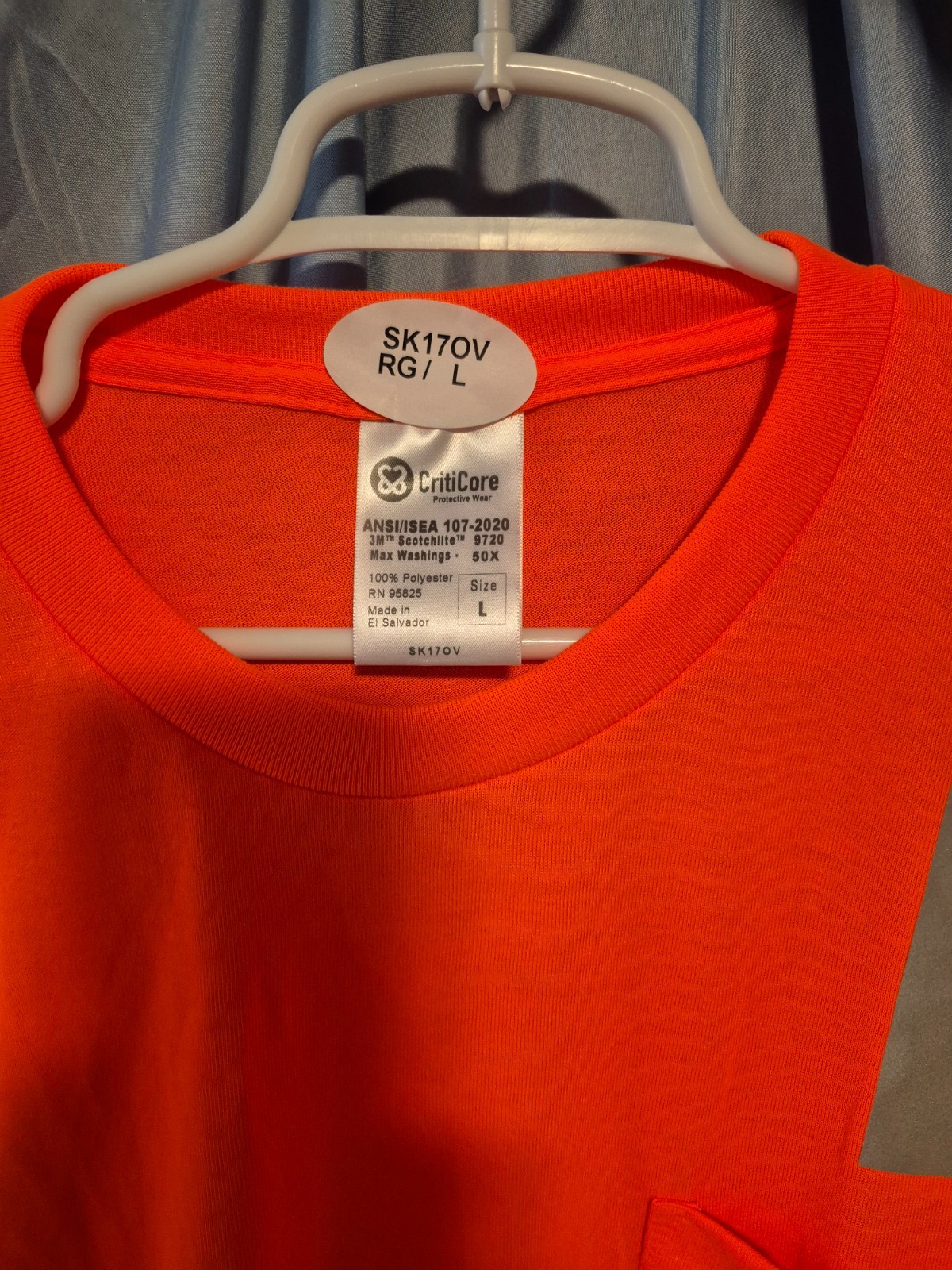 Crew LS Orange Safety Shirt Reflective High Visibility ANSI Class 2/Type R gallery