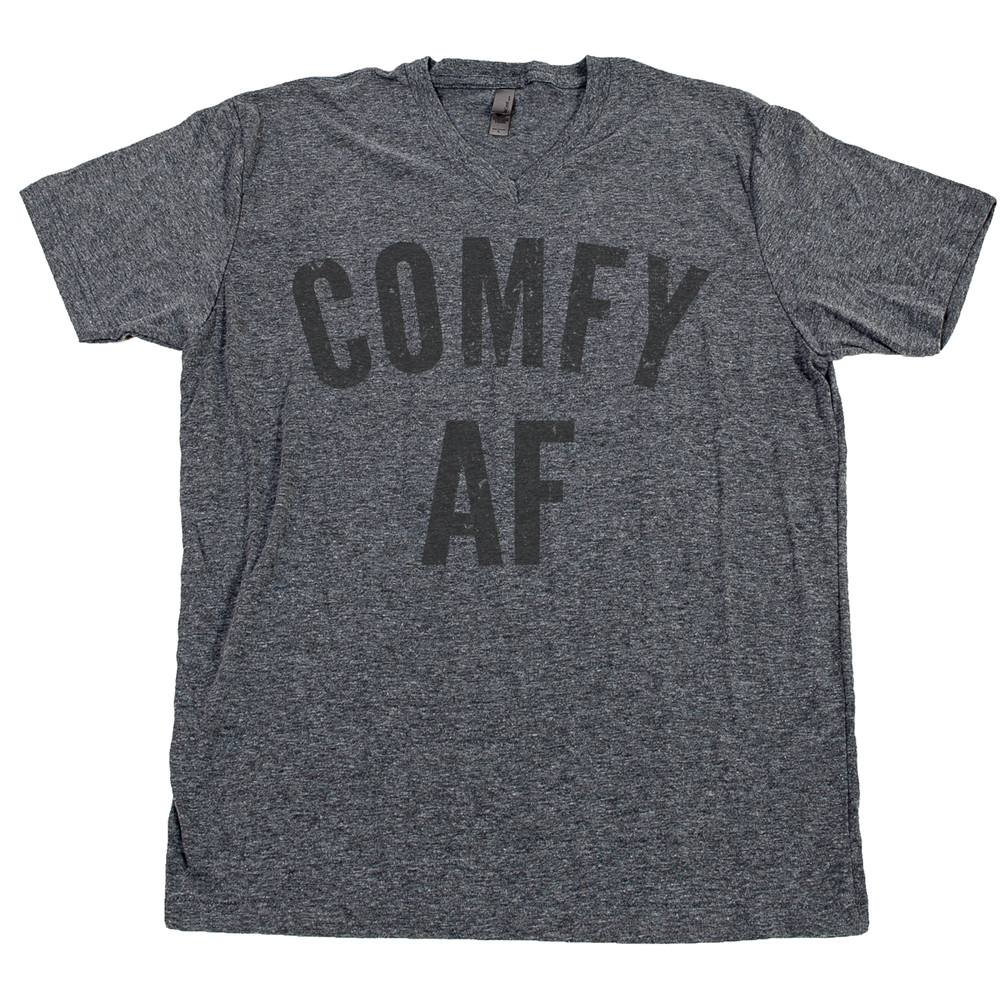 COMFY AF T Shirt Cozy Cuddle Nap Weekends Sunday Funday Brunch Chill Tee