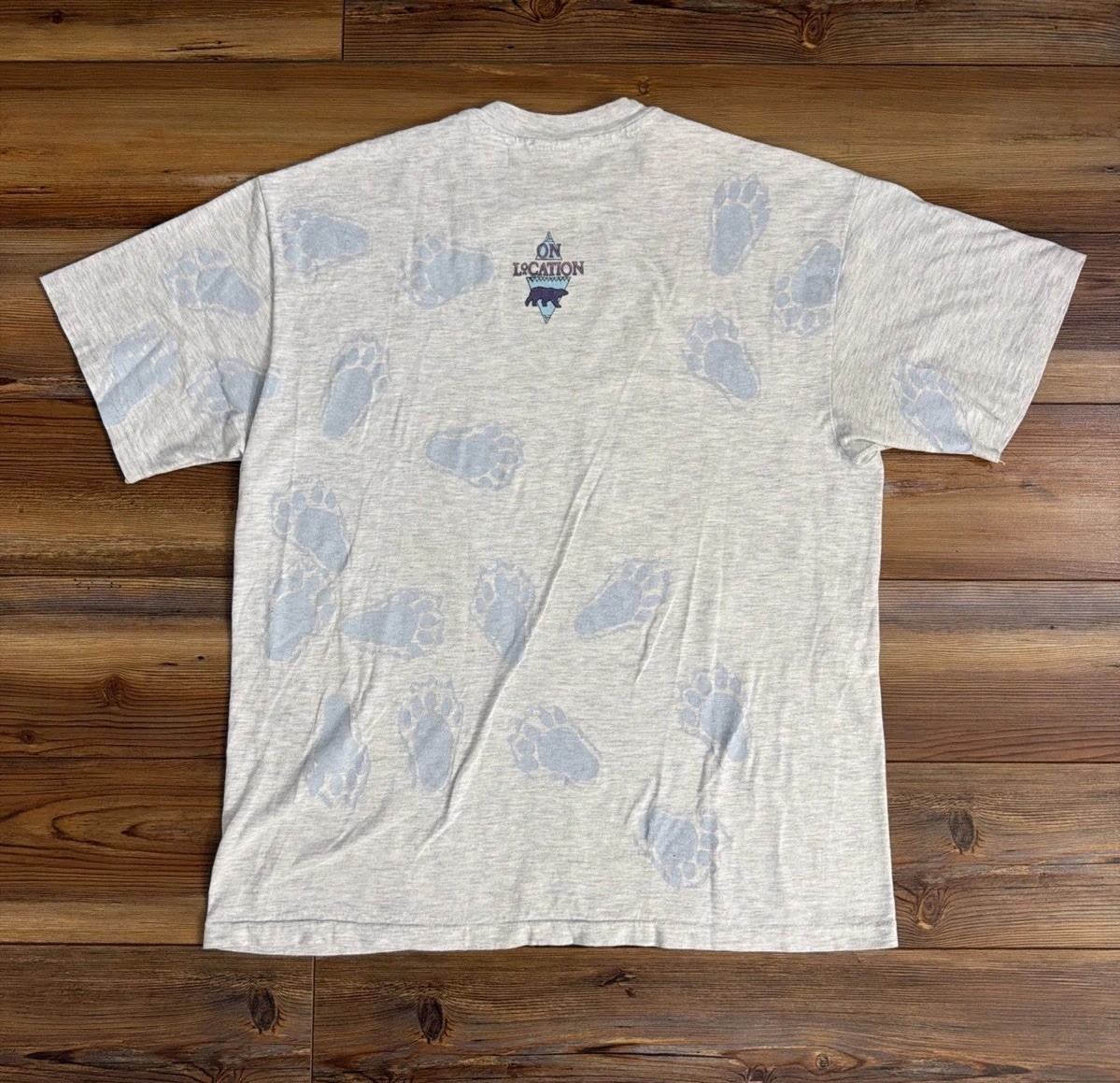 VTG 1993 Harlequin Nature Graphics Polar Bear T-Shirt Large Single Stitch gallery