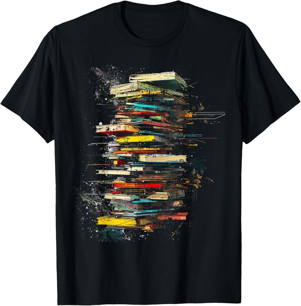 Book Abstract Art Drawing Painting Graphic Book T-Shirt