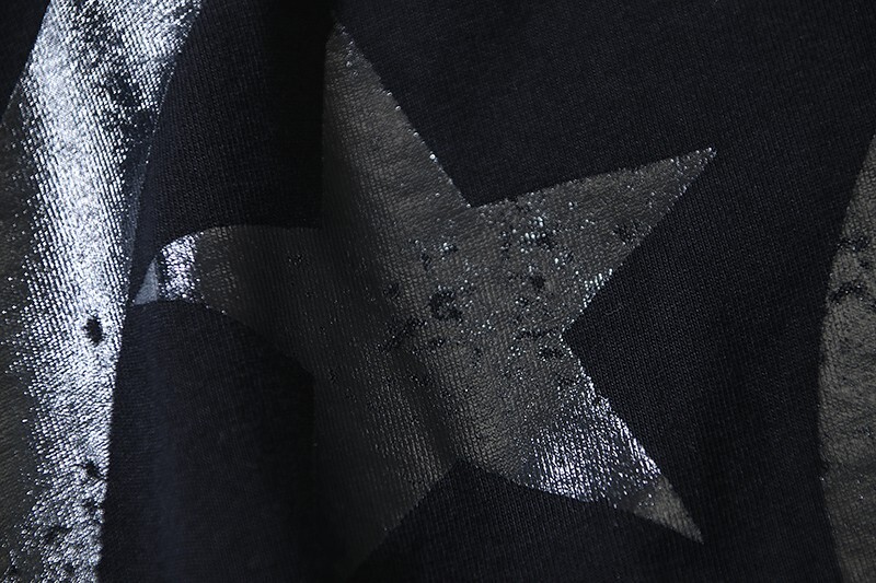 Men's Hell star Classic Big Logo Water Printed Short sleeved T-shirt 2 Black gallery