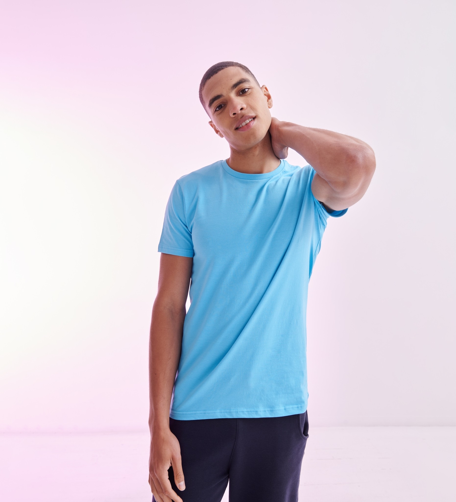 SF Men's Feel Good Stretch T-Shirt (SF121) -Casual Plain Short Sleeve Top gallery