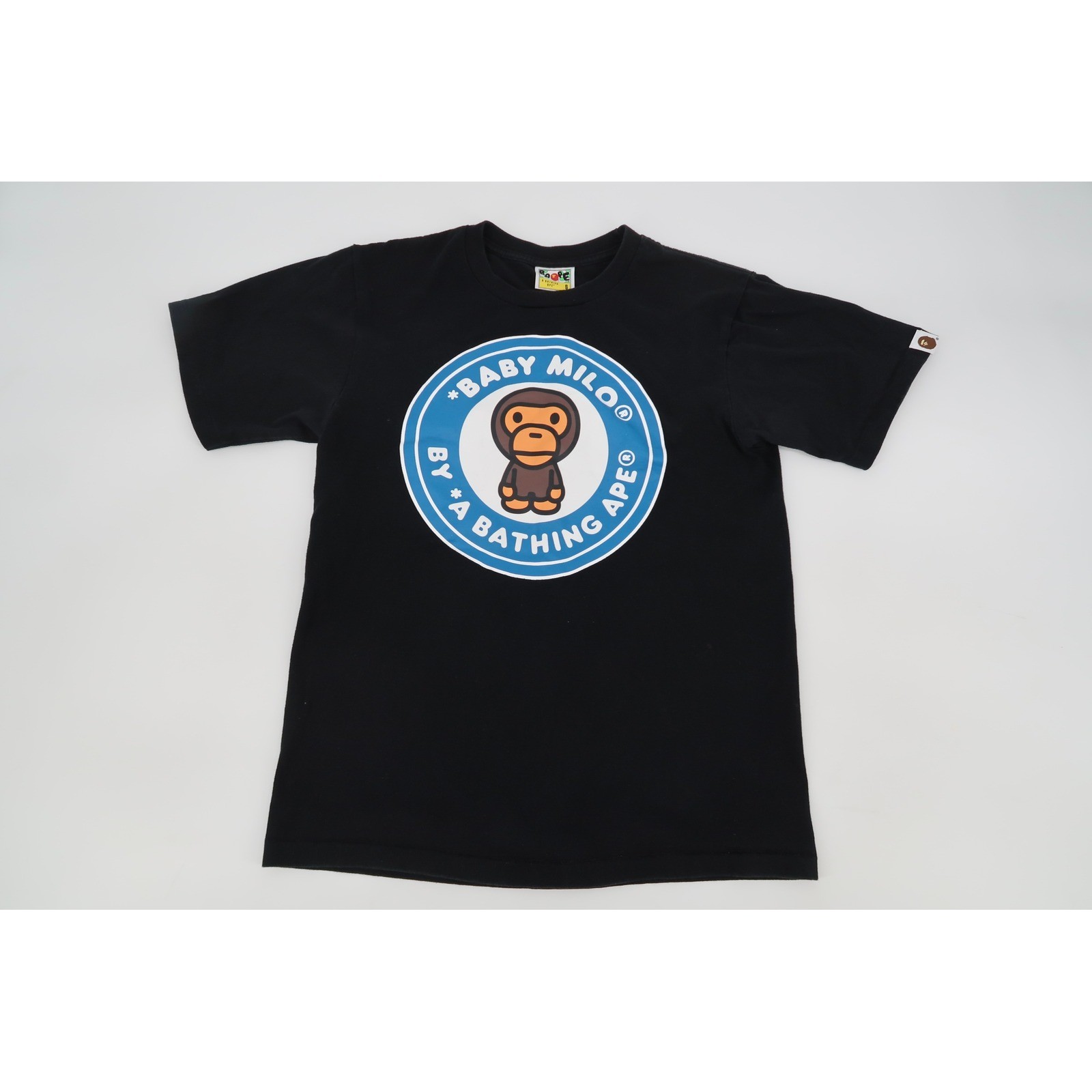A Bathing Ape T-Shirt Mens Small Black Baby Milo Graphic Short Sleeve Streetwear gallery