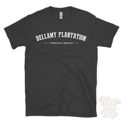 BELLAMY PLANTATION VIRGINIA BEACH T-SHIRT USA retro varsity style gift