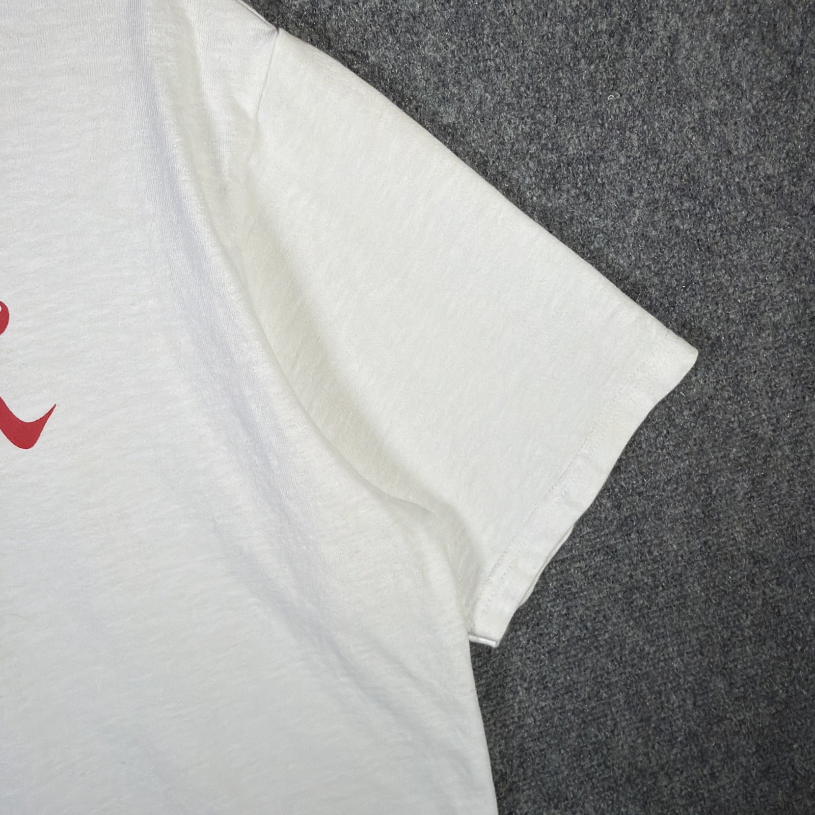 Supreme Shirt Mens Medium White SS24 SICK Logo Spellout Skate Baggy Boxy gallery