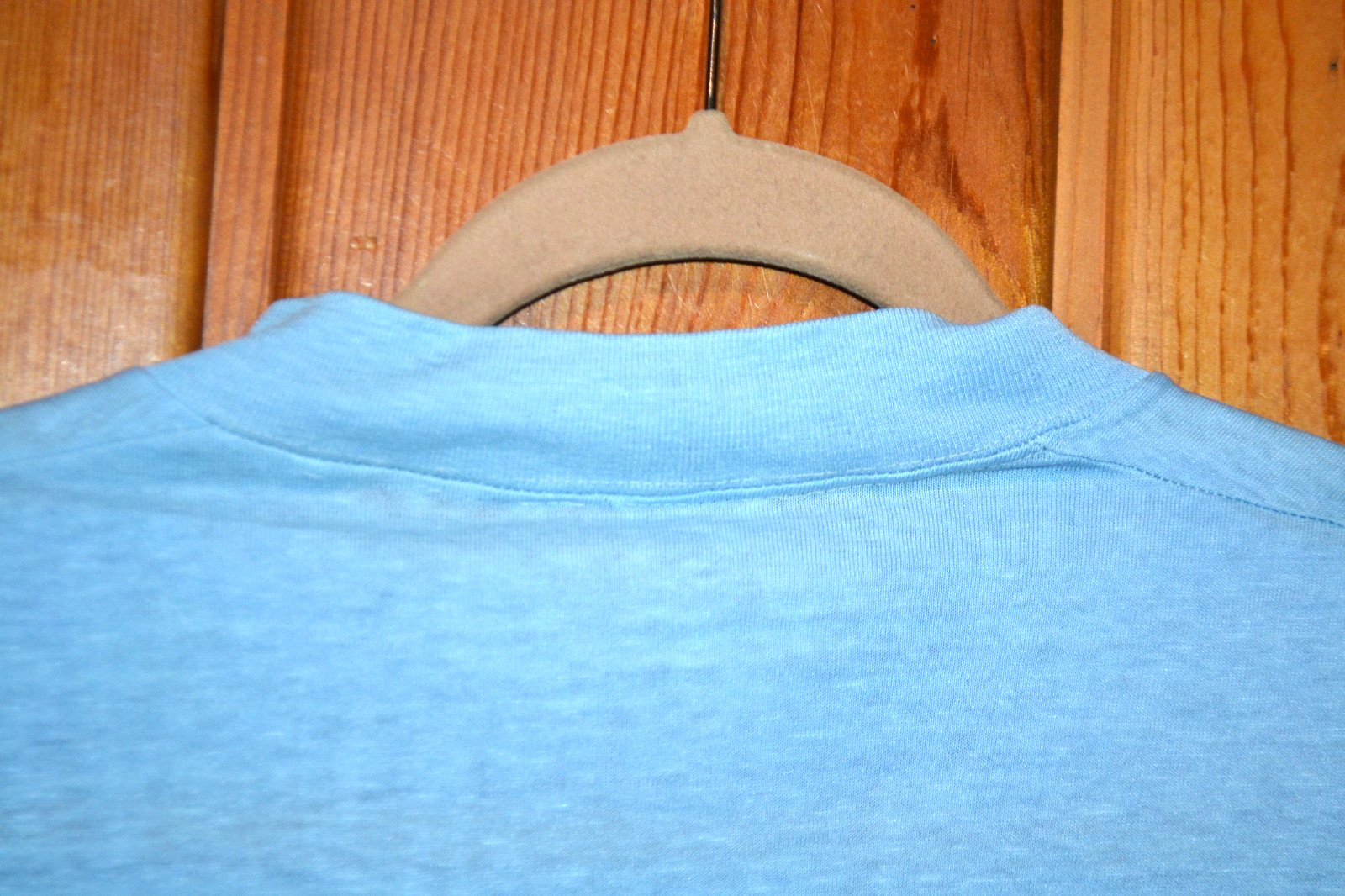 Vtg 70’s Gentle Giant Whales T Shirt Whale Protection Fund Blue Paper Thin M/L gallery