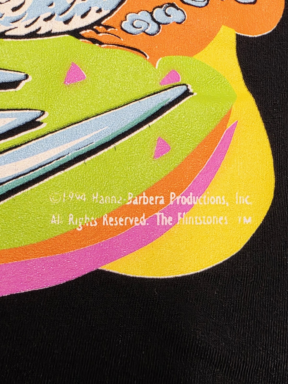 Vintage 1994 Flintstones T Shirt Drive-In Cool Ride OS - See Measurements (XXL) gallery
