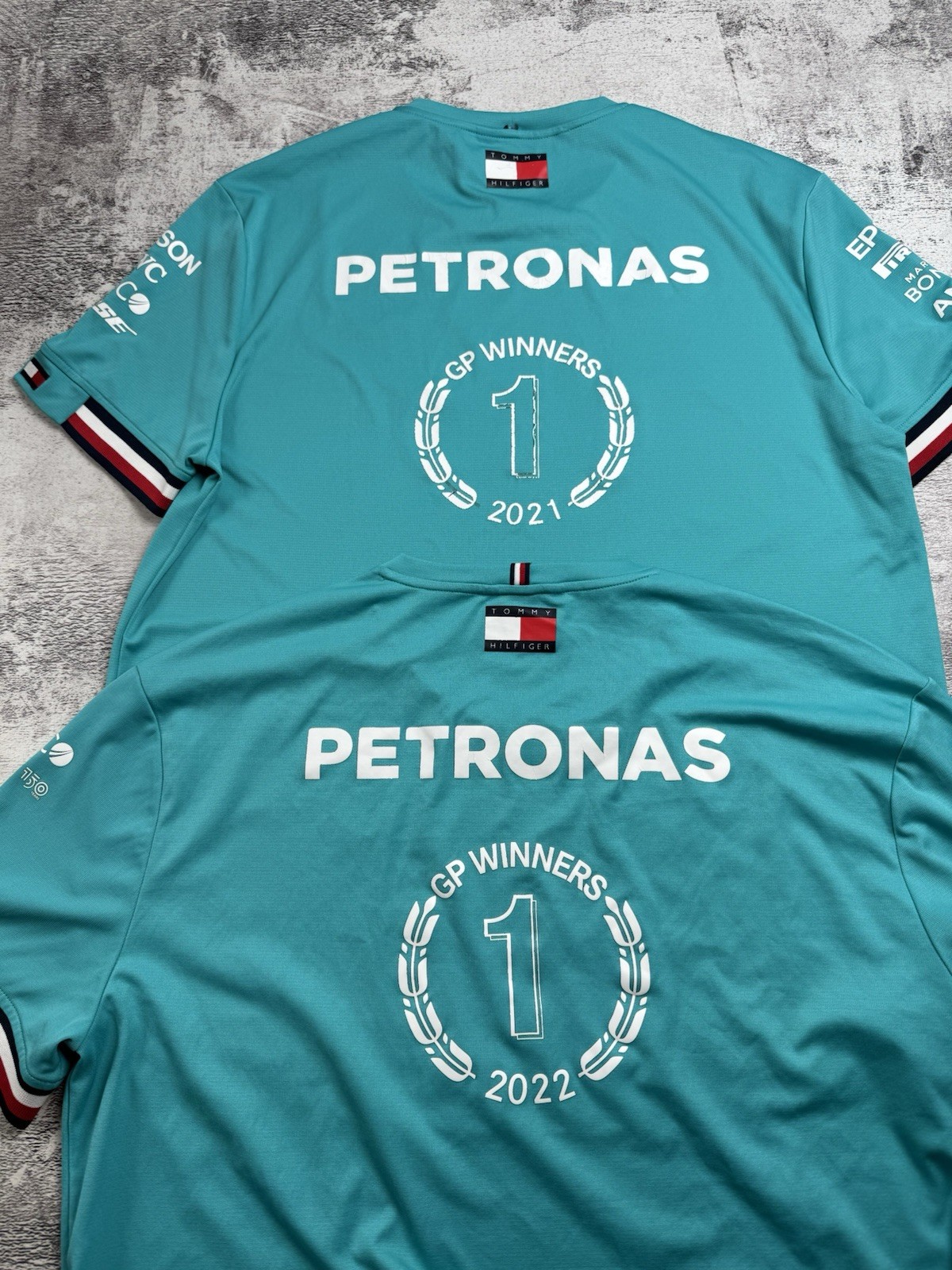 x2 Petronas AMG Winners 2021 2022 Moto Racing Formula 1 T Shirt Men’s Tee Jersey gallery