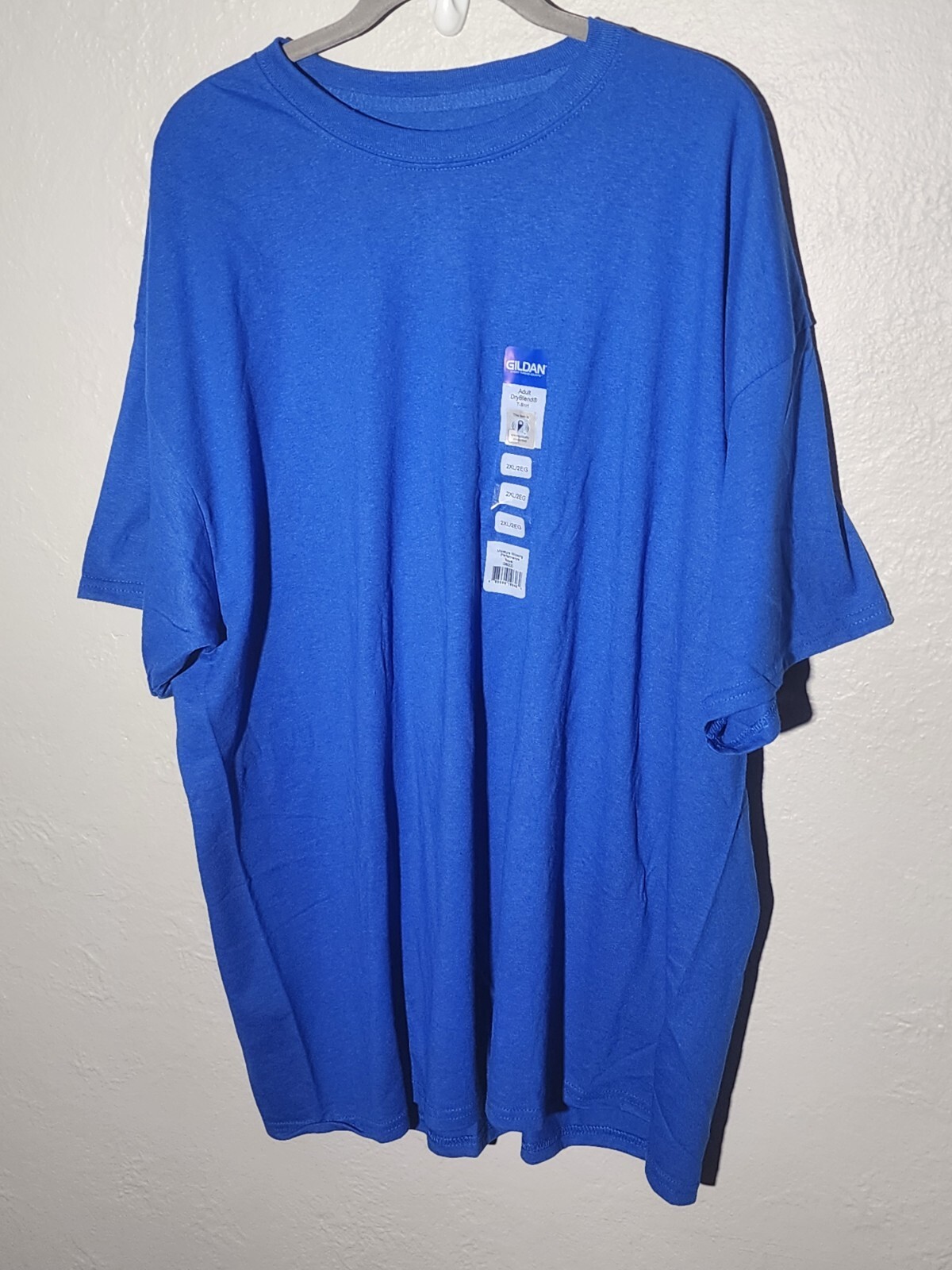 Gildan DryBlend 50 Cotton/50 Poly T-Shirt Blue Size 2XL