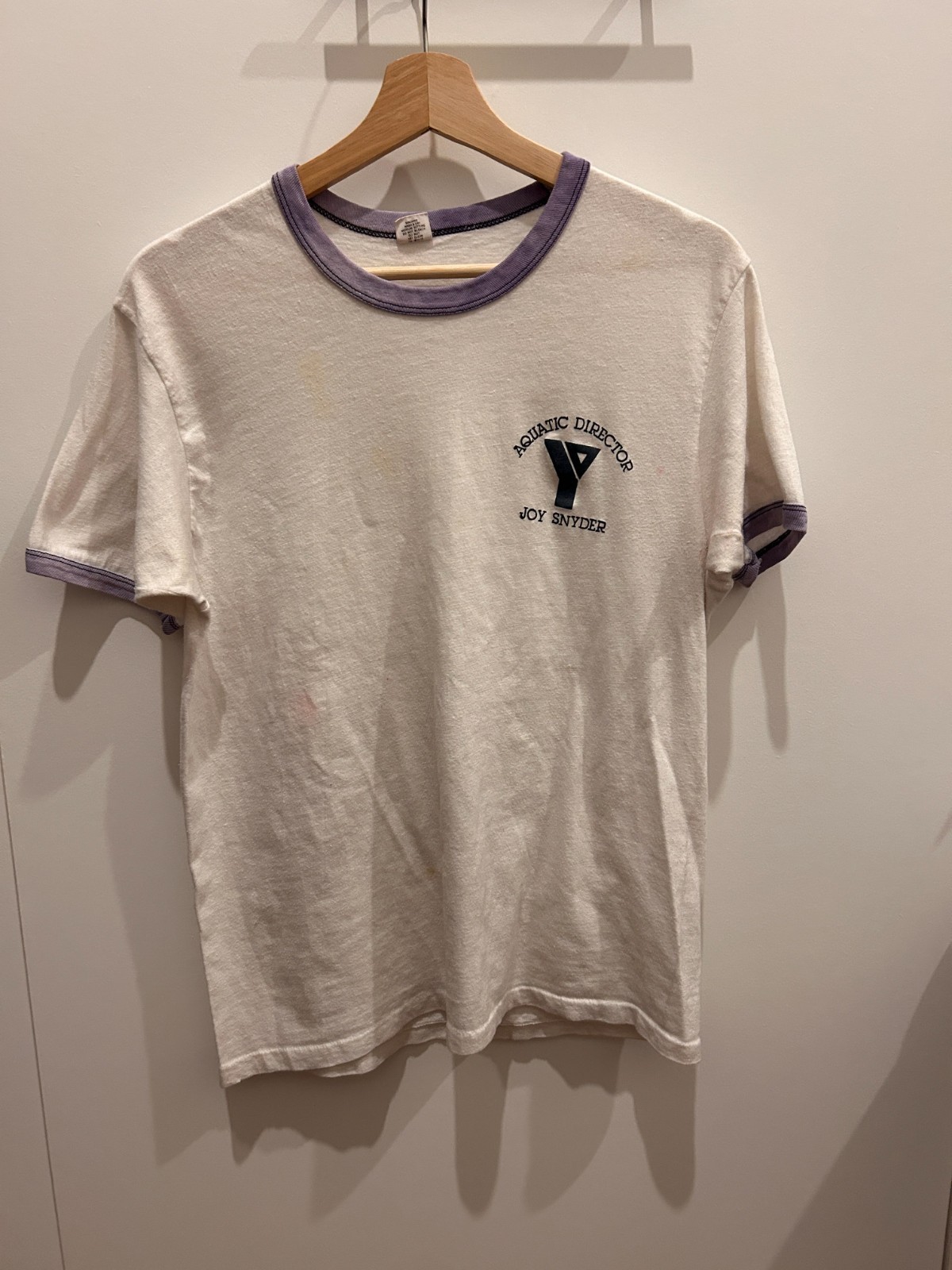 Vintage YMCA Ringer T Shirt - 70s - Aquatic Director - Size L gallery