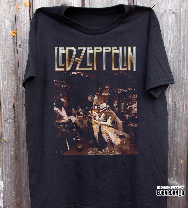 Led Zeppelin In Through the Out Door Album Black Unisex T-shirt Size S-5XL