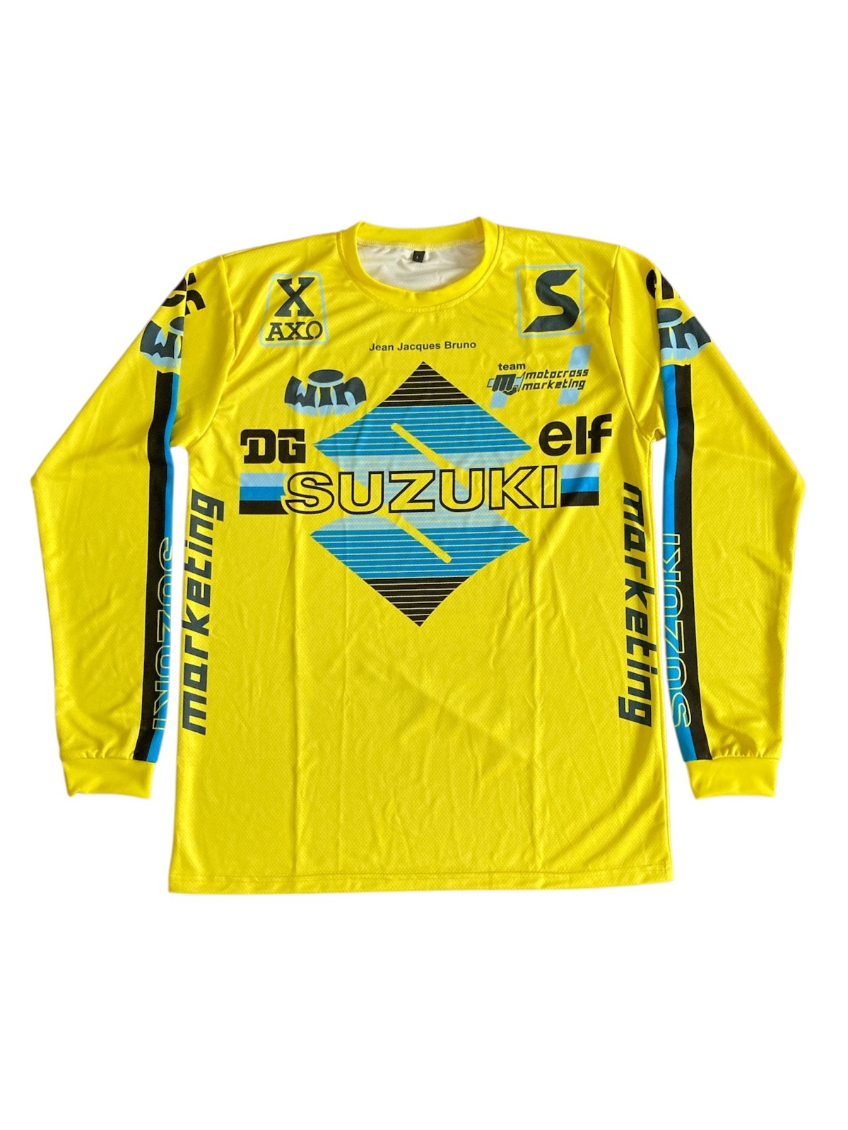 Vintage Suzuki Jean Jacques Bruno Motocross Dirtbike Shirt Jersey Repro gallery