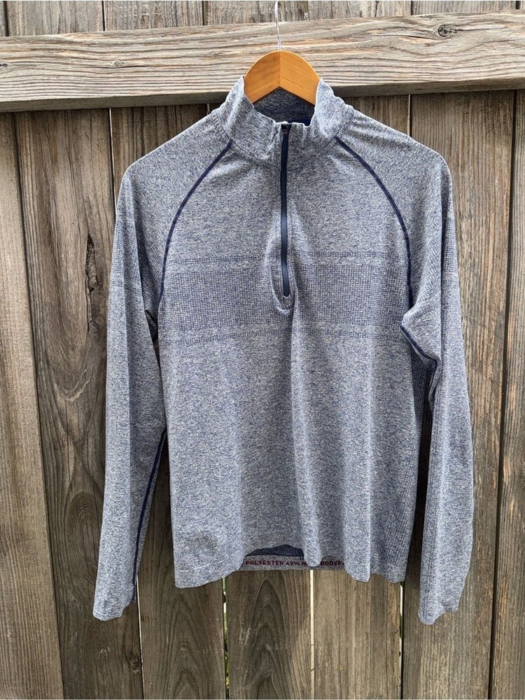 RHONE Celliant Performance Long Sleeve Seamless 1/4 Zip Pullover Shirt Size M