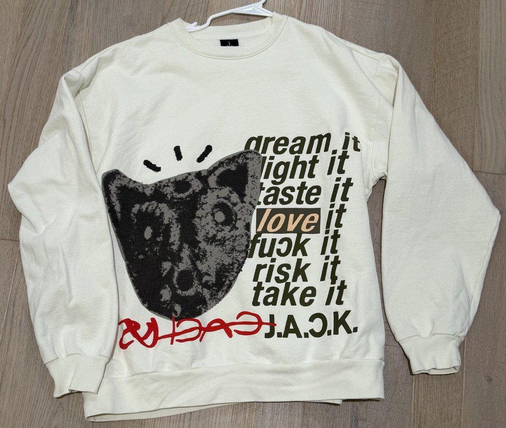Travis Scott Cactus Jack Dream It D.L.T.L.F.R.T. Crewneck XL