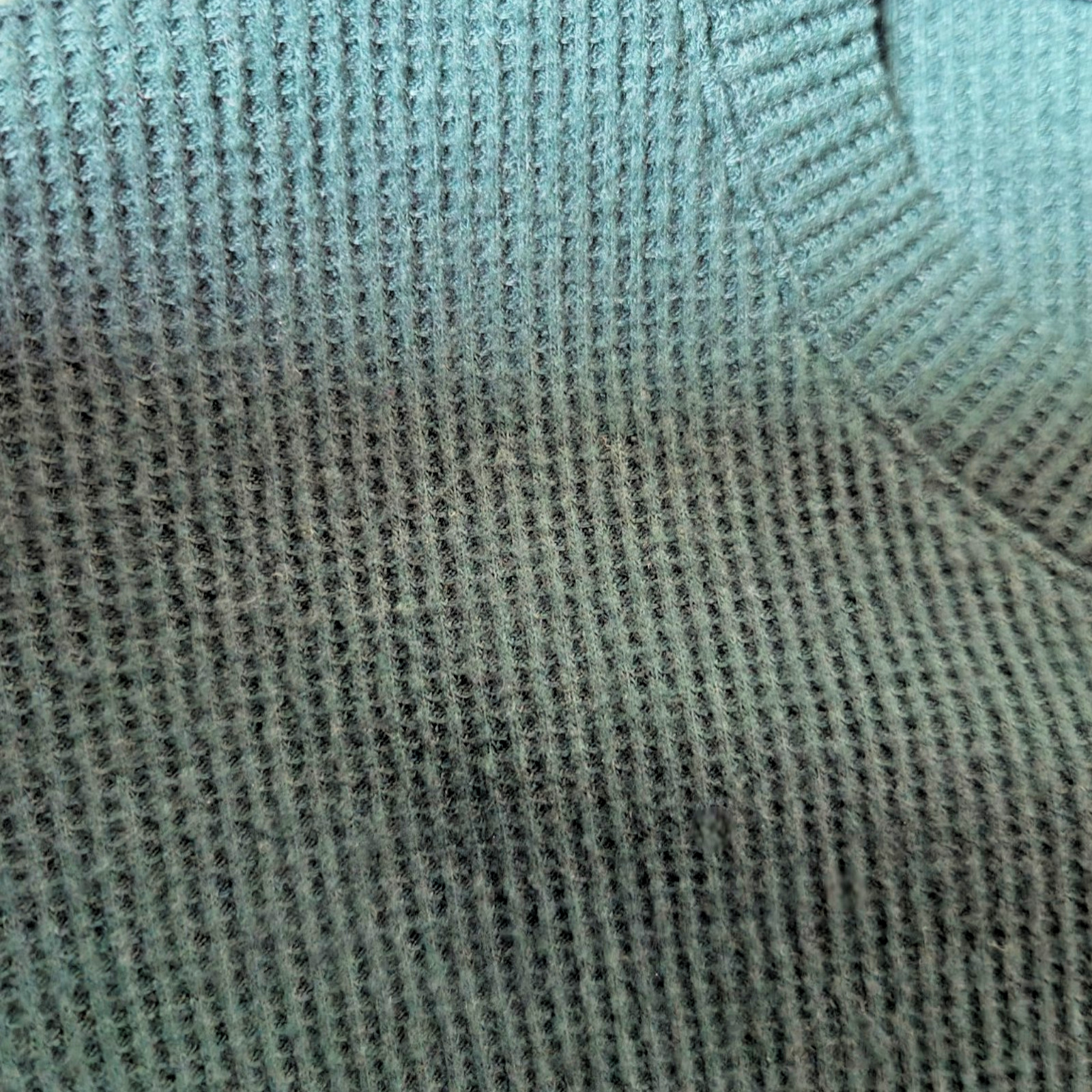 Nautica Sleepwear Men's Green Waffle Knit Crew-Neck Long Sleeve T-Shirt M gallery