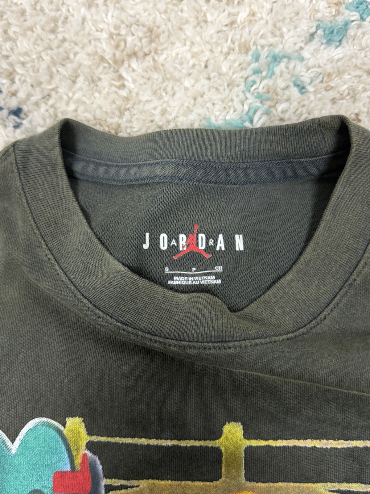 NWT Nike Air Jordan 1996 MJ23 Graphic Off Noir T-Shirt Men’s Sz Sm FZ-1991-045 gallery