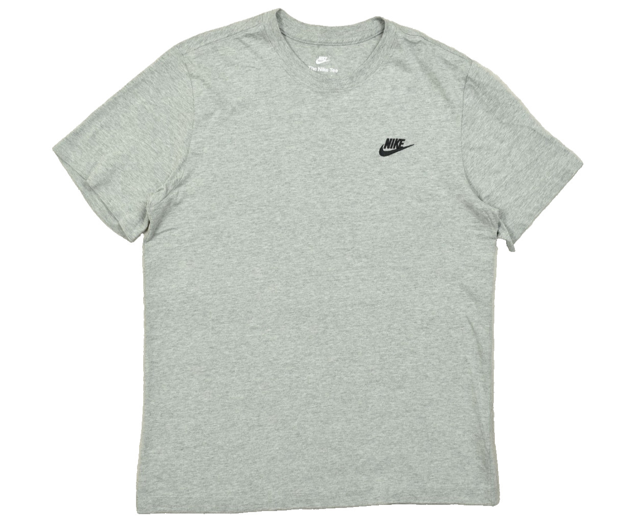 Nike The Nike Tee Men's Size M Medium Gray Short Sleeve Crew Neck Cotton Graphic gallery