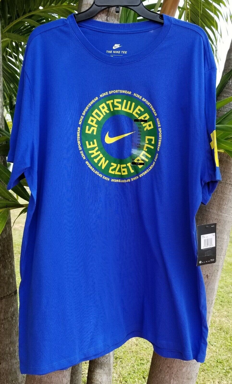 SZ 2XL RARE 🔥🆕 Nike Air Logo “Sportswear” T-Shirt Blue Short Sleeve 911962-480