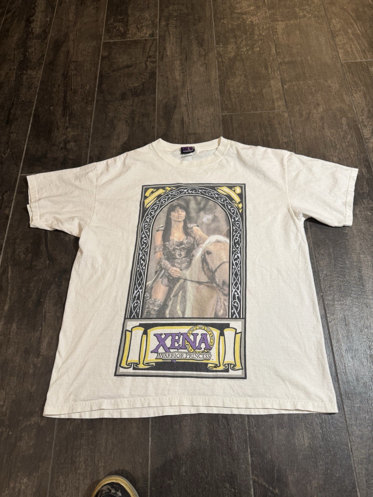 vintage 90s rare Xena Warrior Princess T-Shirt TV Show Lucy Lawless XL