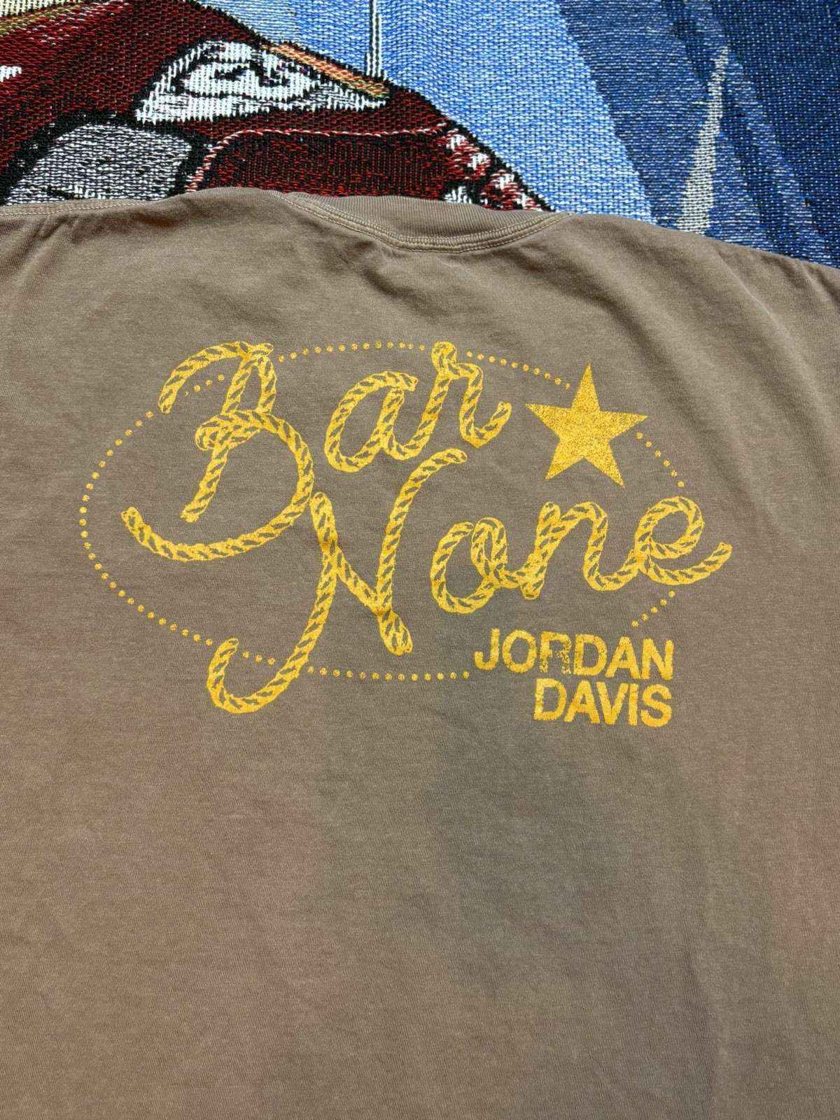 Jordan Davis Shirt Bar None Men Large Country Music Brown Official Merch gallery