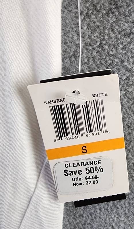 Velvet by Graham and Spencer Samsen T-Shirt Men S White V-Neck Pullover S/S gallery