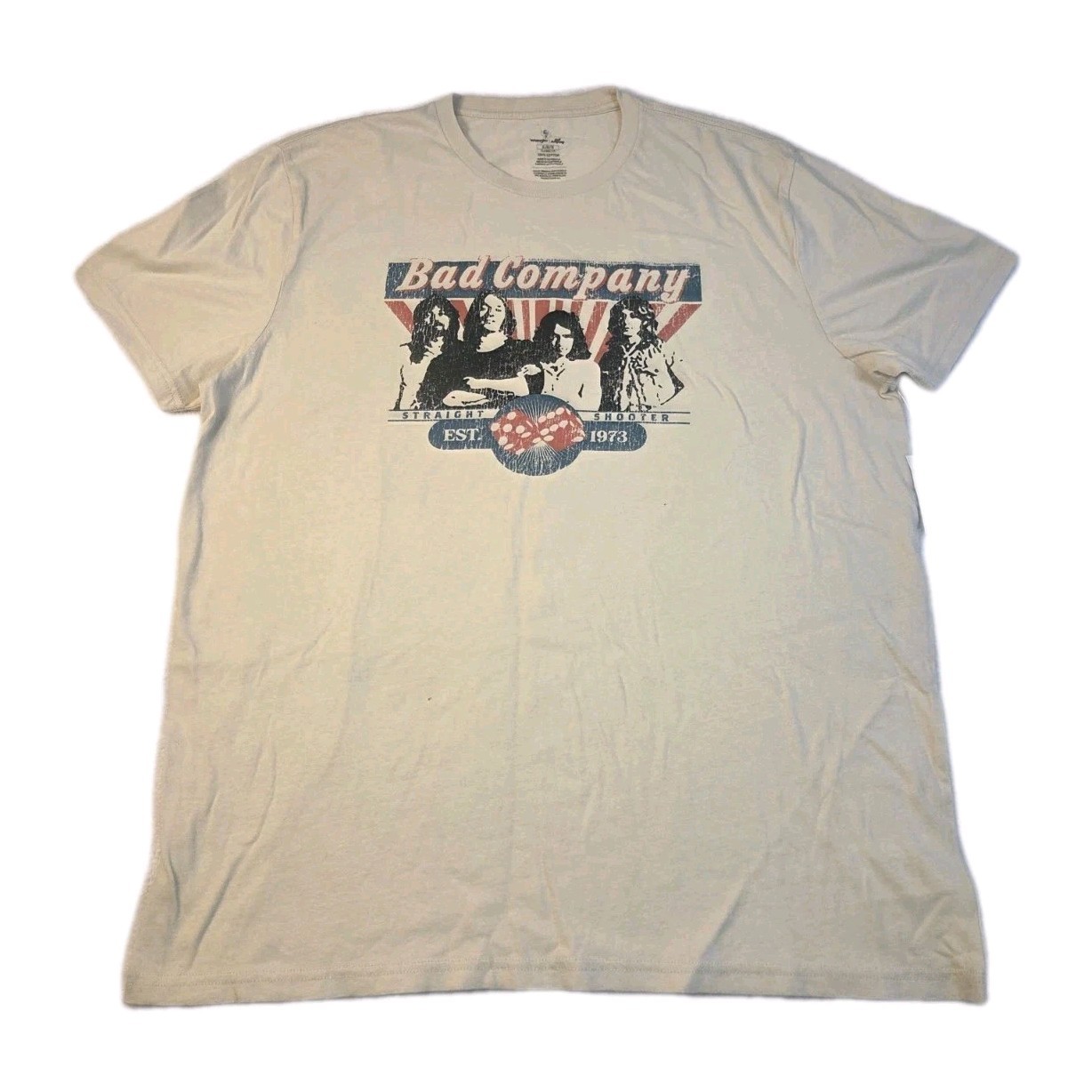 NWT Wrangler Bad Company 1973 Retro t-shirt “Straight Shooter” Mens Size XL
