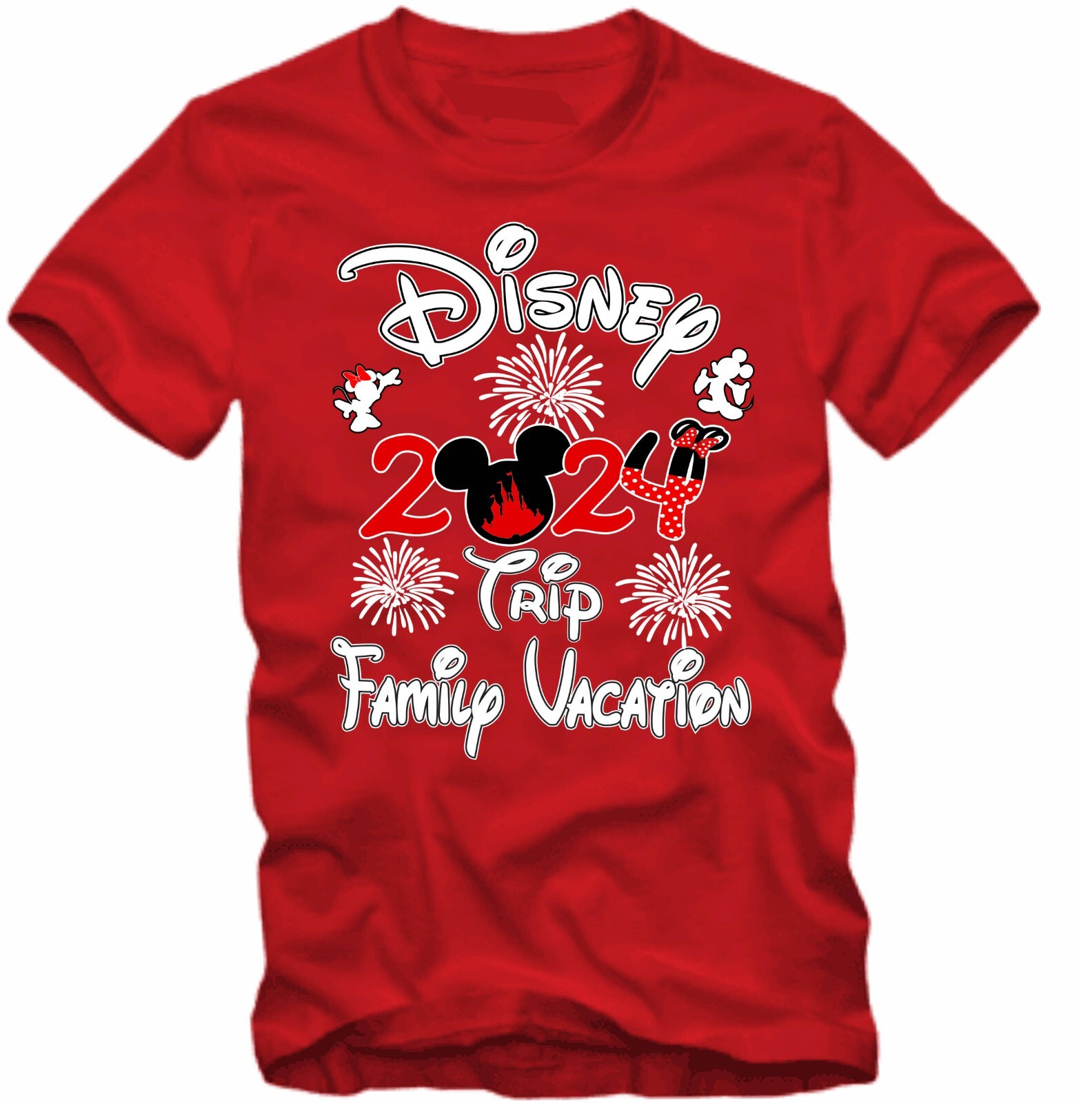 Disney Family Vacation 2024 fire works, Mickey, Minnie, Family Trip, Squad gallery