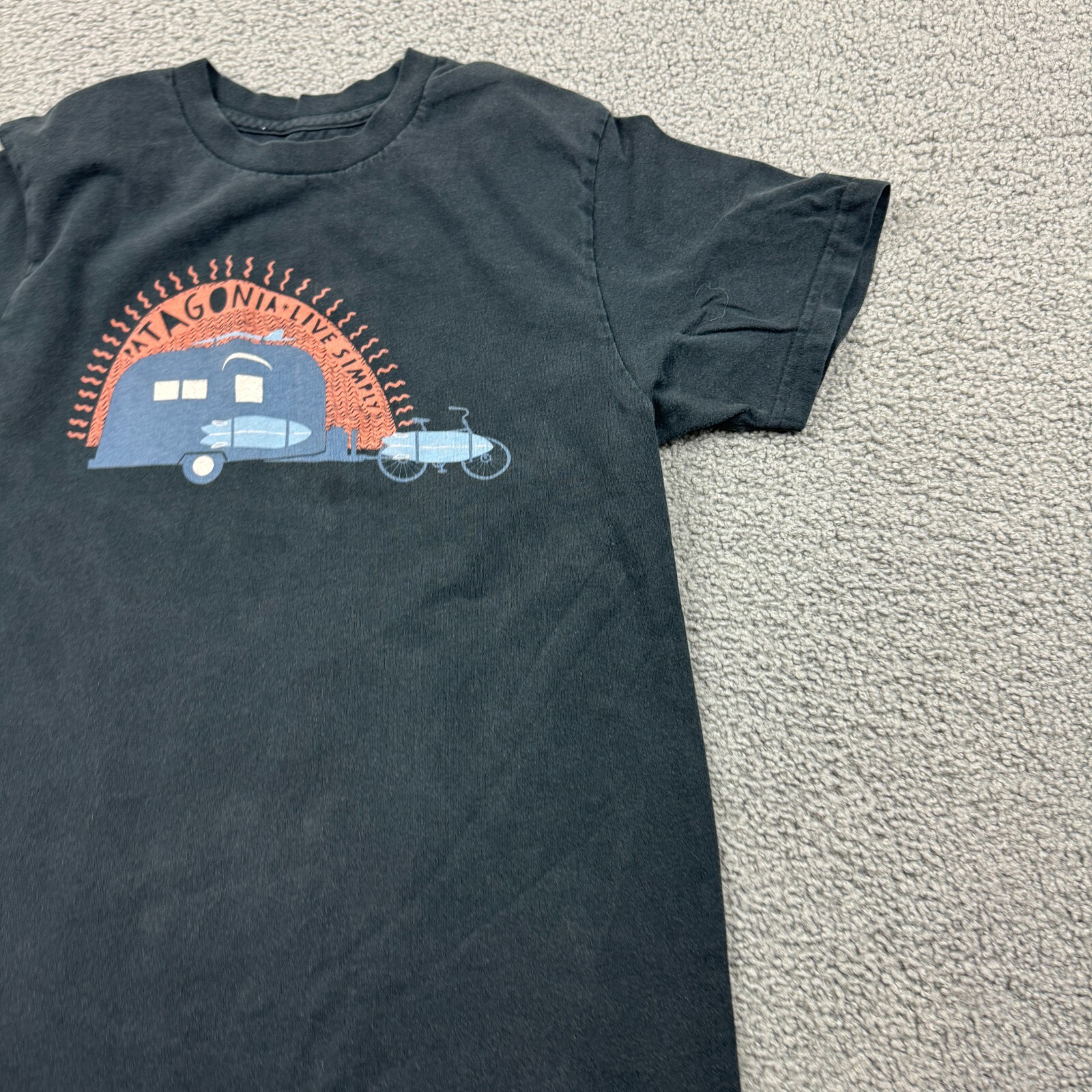 Patagonia Shirt Mens Small Black Lives Simply 100% Organic Cotton Tee Slim Fit gallery