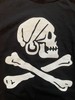 vintage JOLLY ROGER Pirate Flag White 90s Deadstock unworn kids Medium TShirt gallery