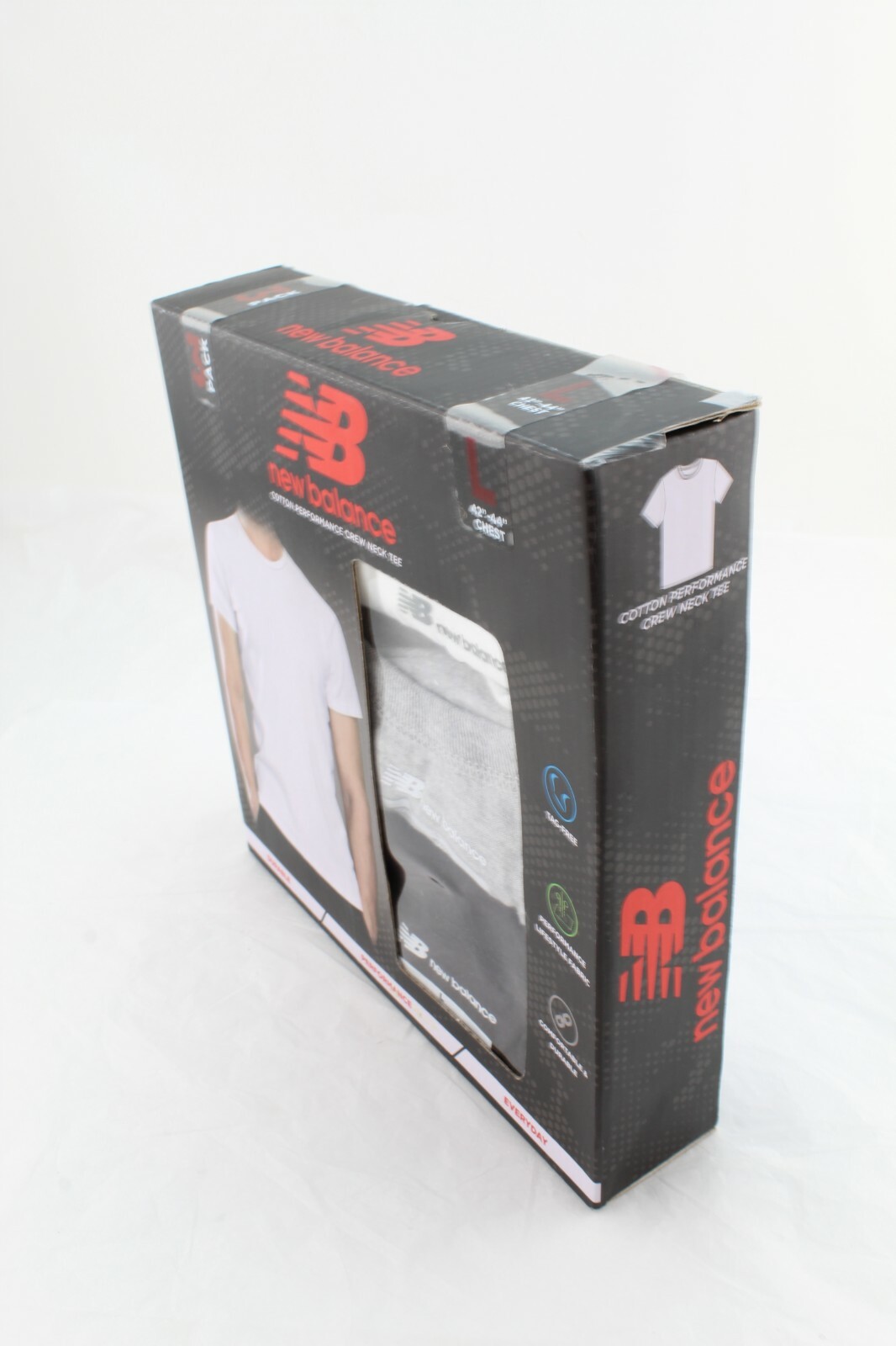 NEW BALANCE Size S (34-36) 3-Pk Classic Fit Crew Neck Men's T-shirts RETAIL $40 gallery