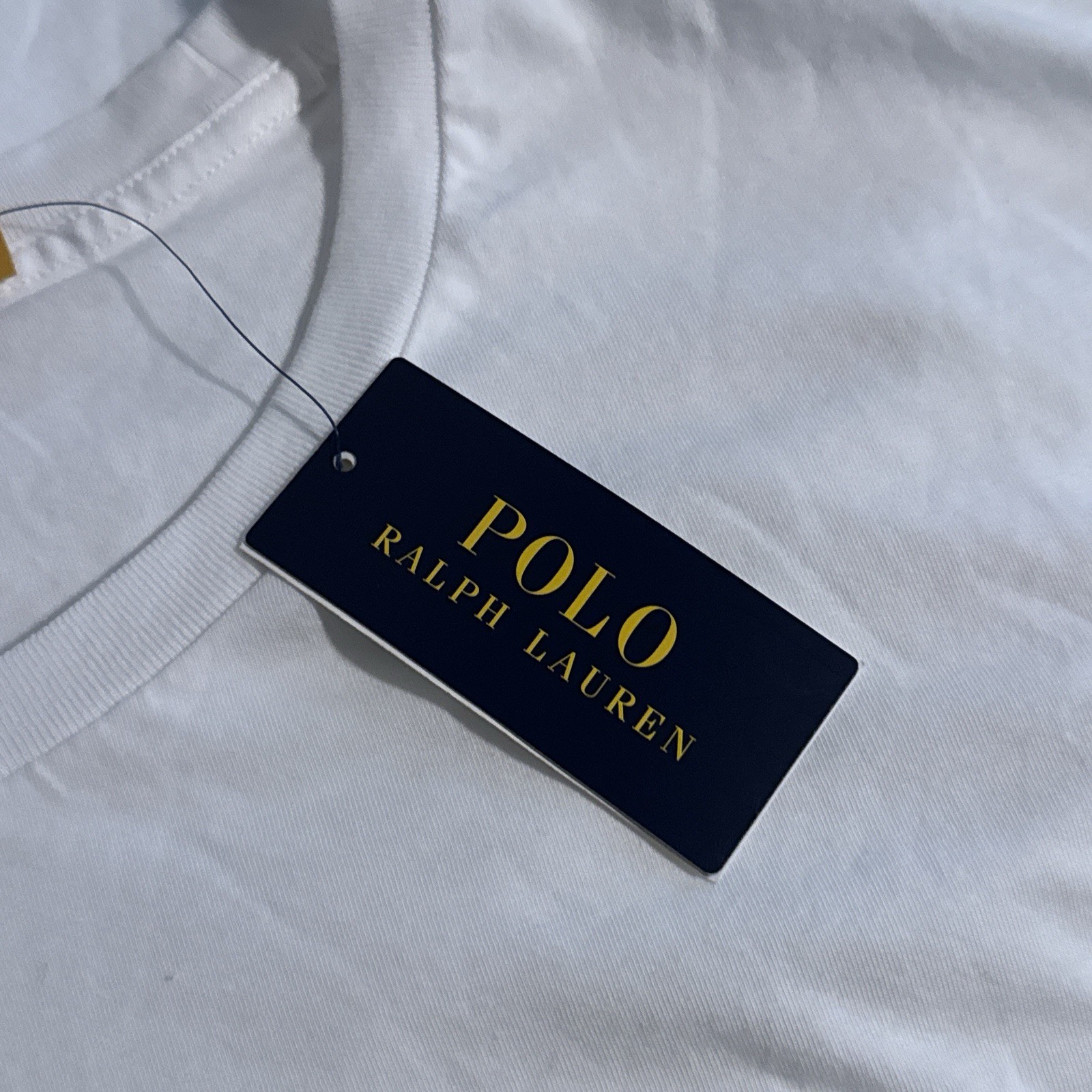Polo Ralph Lauren White Short Sleeve Logo Jersey Tee Shirt Men's 5XLT 5XL TALL gallery
