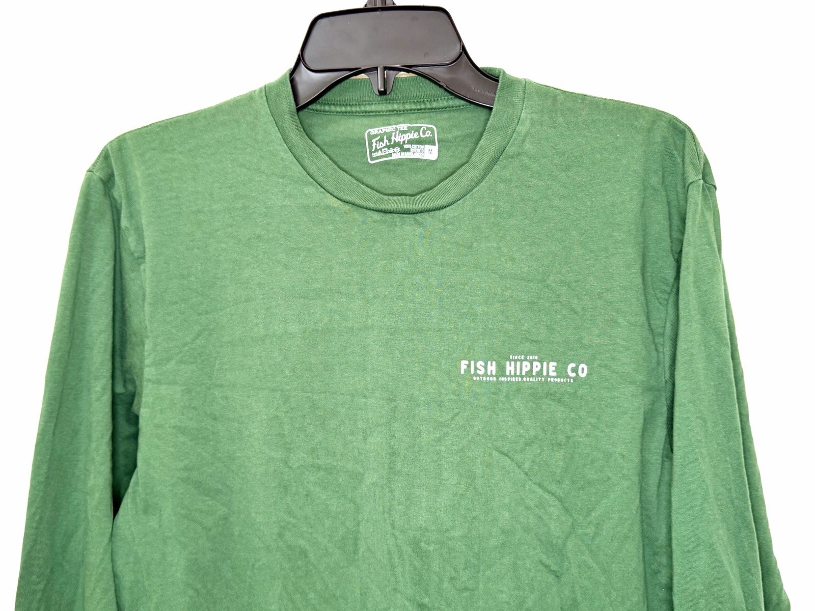 Fish Hippie Men M Green Holiday Haul Classic Ford Bronco Christmas Tree LS Tee gallery