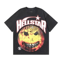 Men’s Hell Studios star Evil Smile Tee INS Style high street trend T-shirt