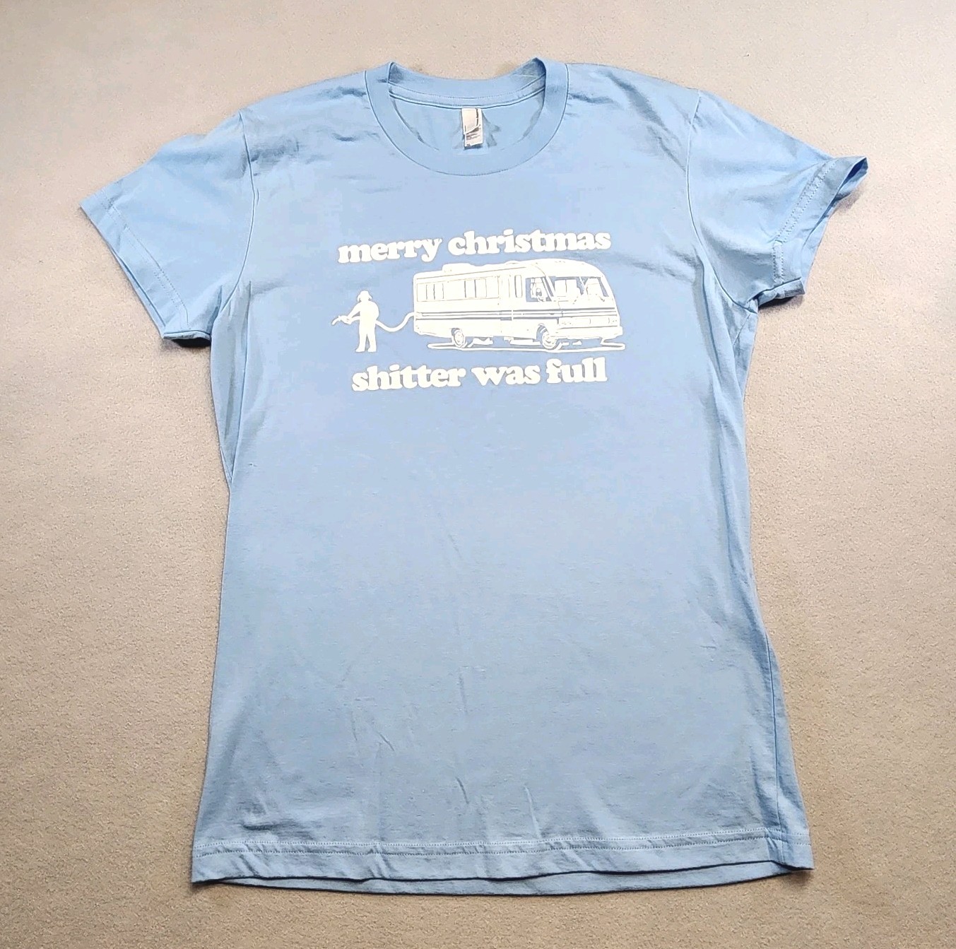 Merry Christmas RV Graphic T-Shirt XL American Apparel Holiday Movie Quote USA gallery