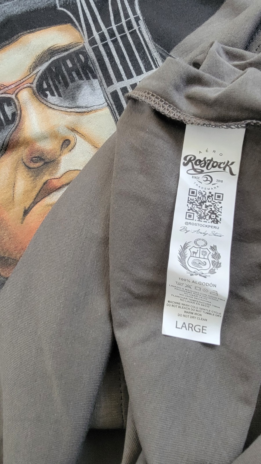 Peruvian Design Shirt Unisex Size L *** Tupac Amaru - Peruvian Cotton gallery