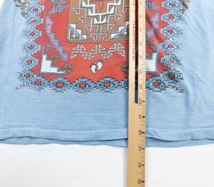 Vintage Hang Ten Shirt Mens Medium Blue Tank Top 70s Tee Southwestern Surf Brand