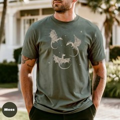 Comfort Dragon Graphic Tee Soft Cotton Mythical Creature