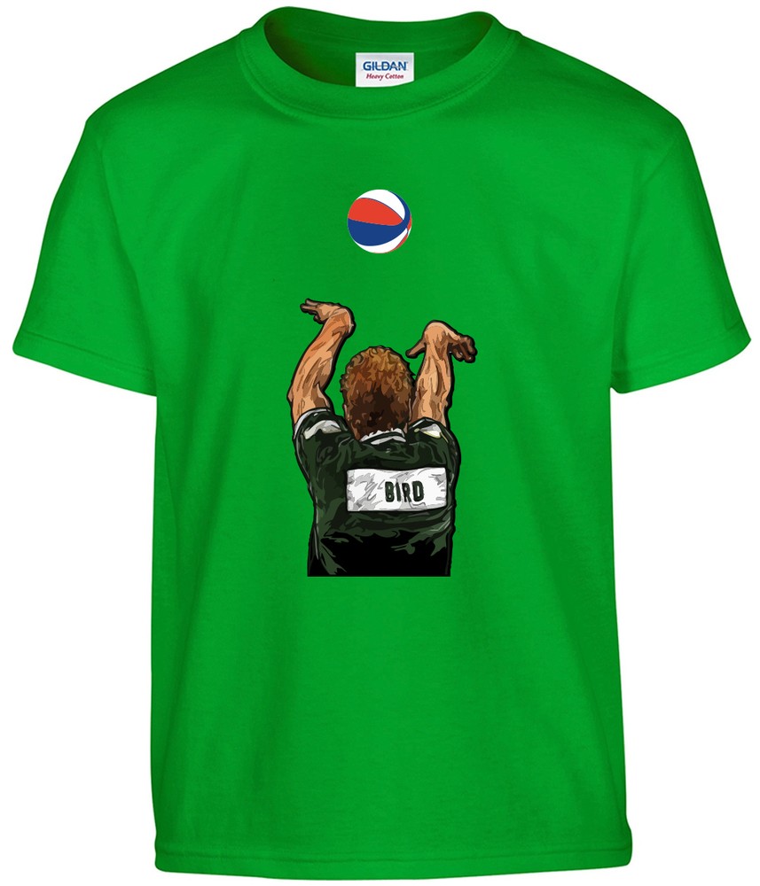 GREEN Larry Bird Boston Celtics “3 Point Contest” T-shirt shirt jersey S-5XL