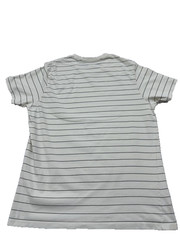 Levis T Shirt White Gray Striped Short Sleeve Crew Neck XL