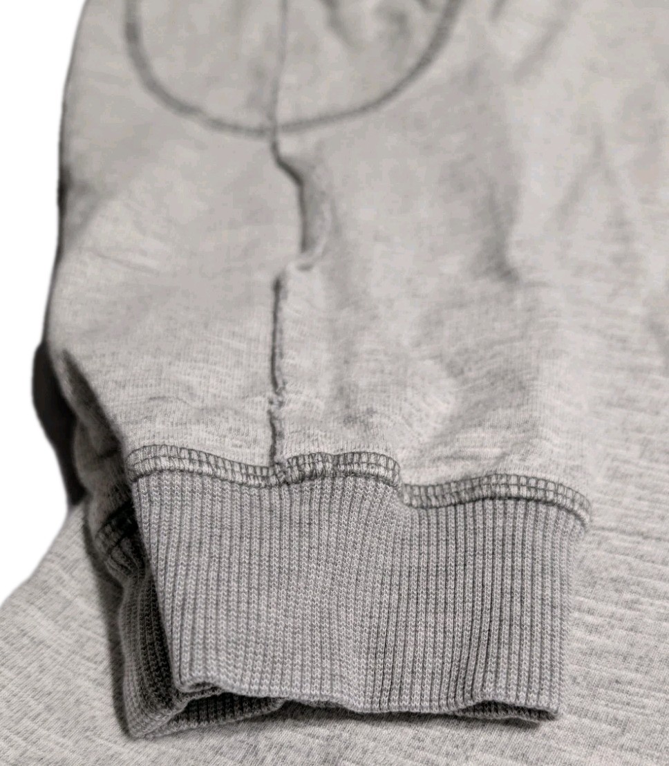 Carbon2Cobalt Thermal Henley Shirt Mens Medium Gray Long Sleeve Elbow Patch gallery