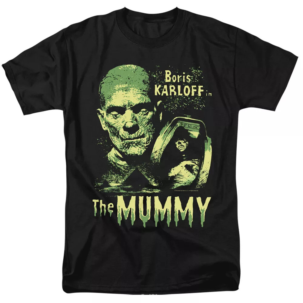 The Mummy Boris Karloff Black Cotton T Shirt FULL Size S-5XL