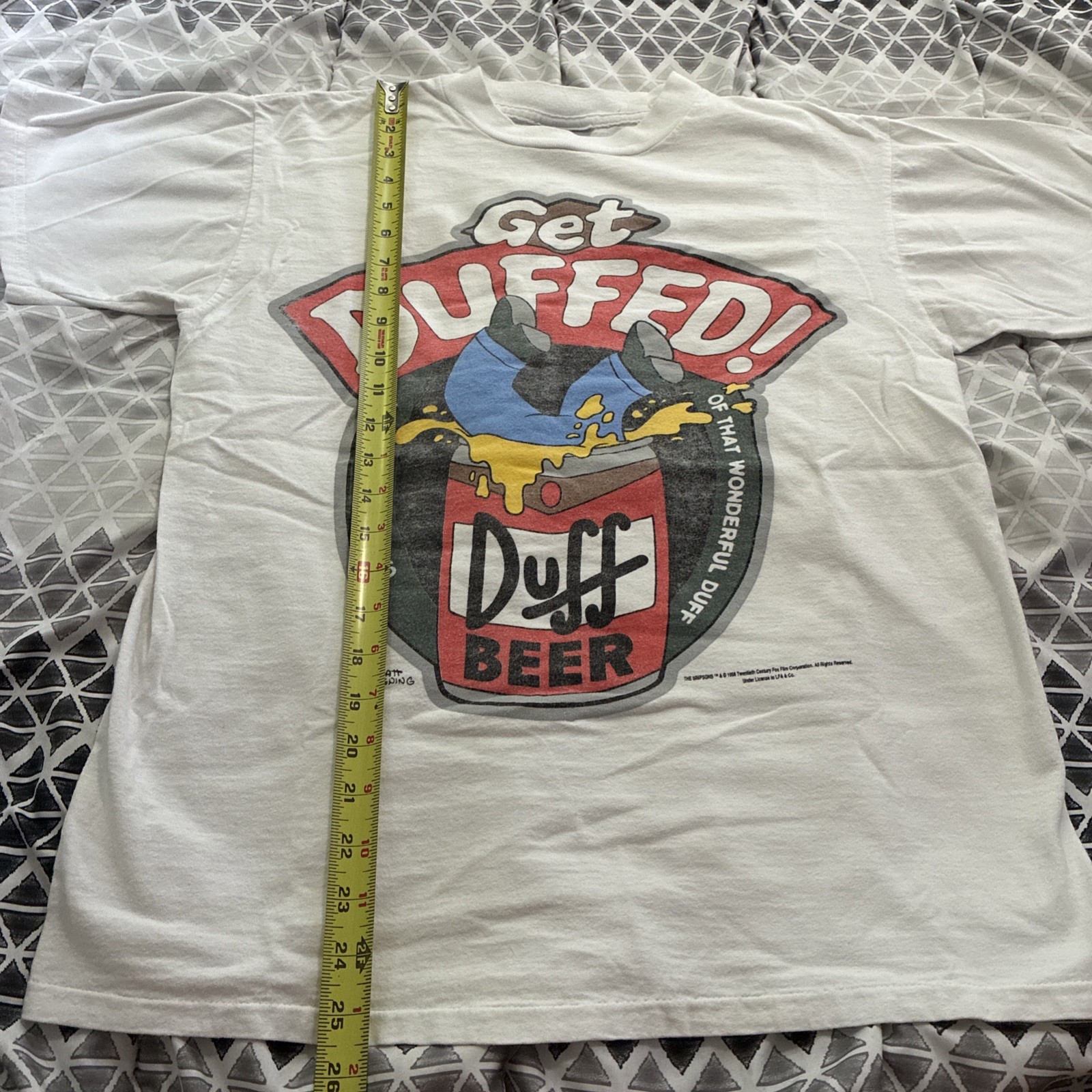 Vintage 90’s Simpsons Get Duffed Shirt M Duff Beer Graphic 1998 Matt Groening gallery