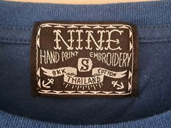 Embroidered Hand Printed Elvis Presley T Shirt Cotton Thailand Unique Rare Small