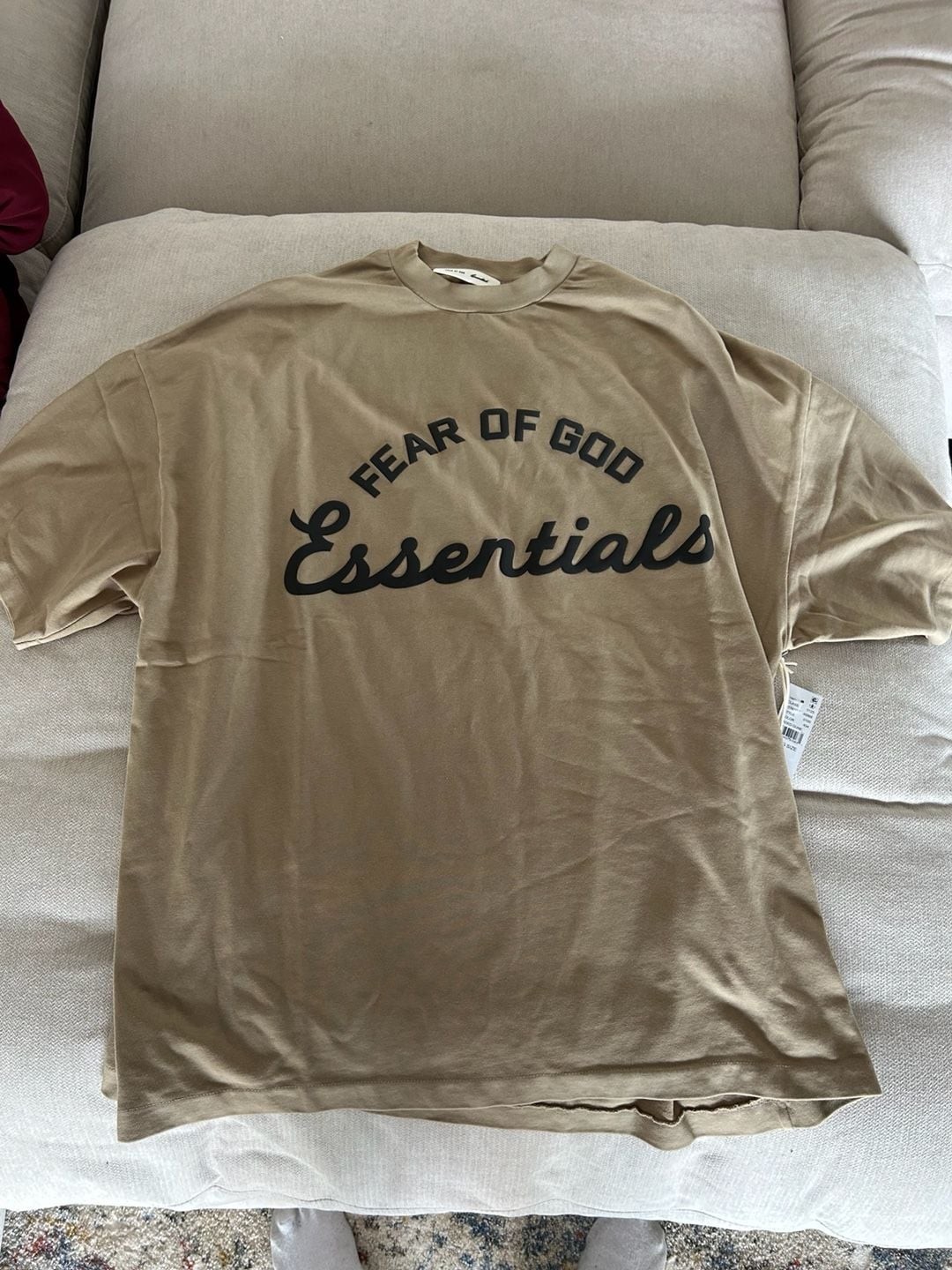 Fear of God Essentials Training '90s Short Sleeve T-Shirt in Faded Dune gallery